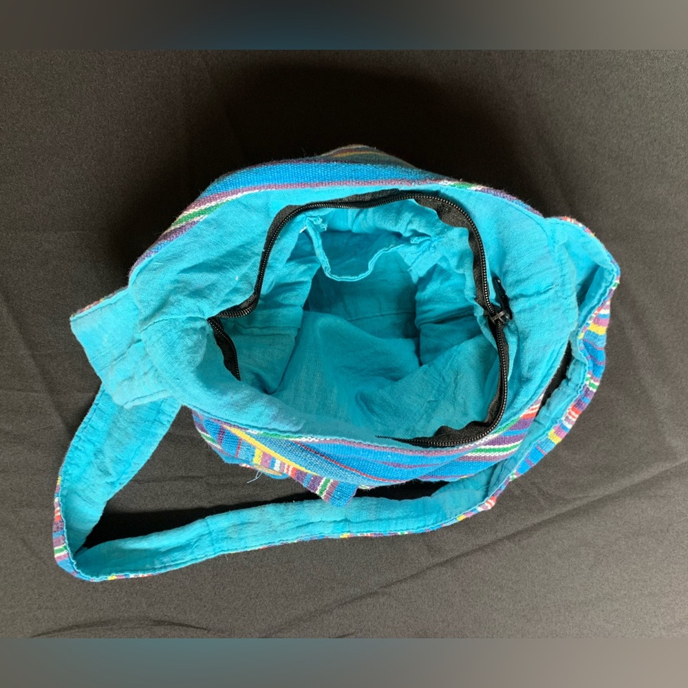 Boho shoulder bag. Colorful.Fabric. - Picture 8 of 8
